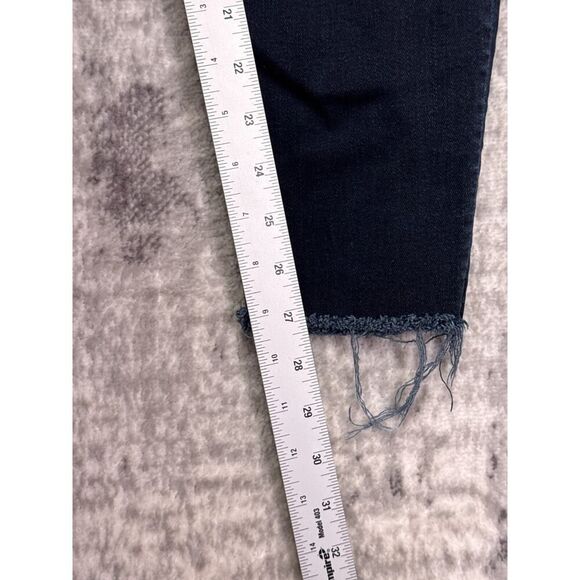 Mother High Waisted Ankle Fray Last Call Women's Black Denim Jeans - Picture 5 of 7